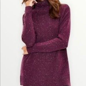 Brand new never worn!! Loft cowl neck purple sweater